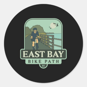 East Bay Bike Path - Rhode Island (cycling) Classic Round Sticker