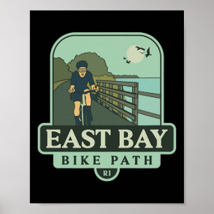 East Bay Bike Path - Rhode Island (cycling)  Poster