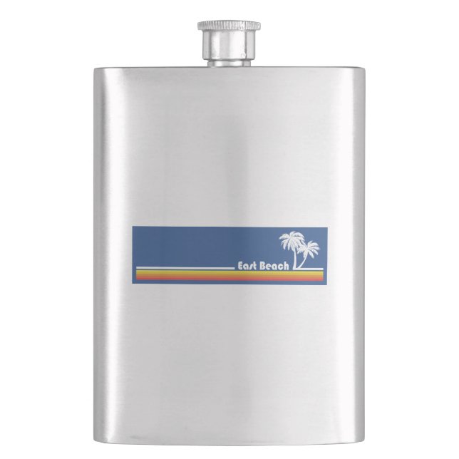 East Beach Georgia Hip Flask (Front)