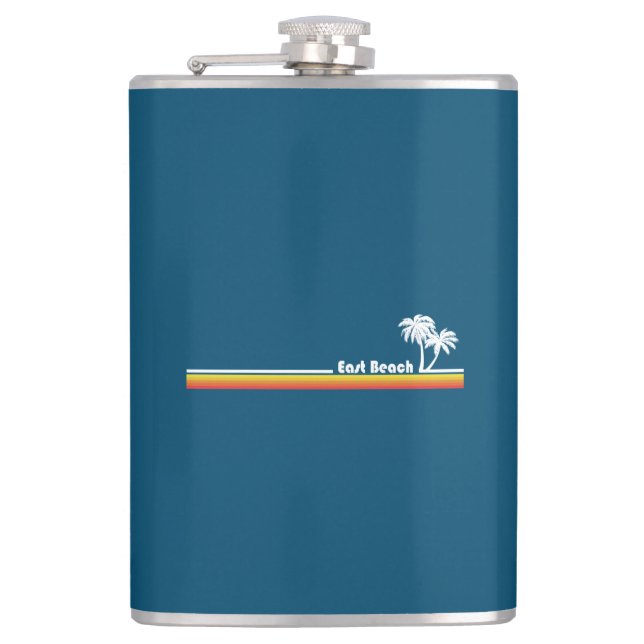 East Beach Georgia Hip Flask (Front)