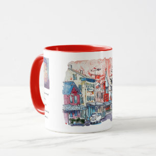 East Berlin Happy Painting / Artist Larry Lerew Mug