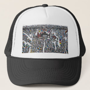 East Berlin Wall Graffiti Trucker Hat