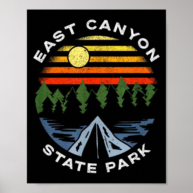 East canyon state park utah mountains forest poster (Front)