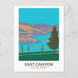 East Canyon State Park Utah Vintage Postcard