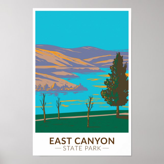 East Canyon State Park Utah Vintage Poster (Front)