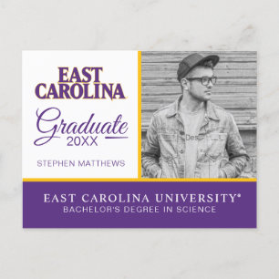 East Carolina University East Carolina Announcement Postcard