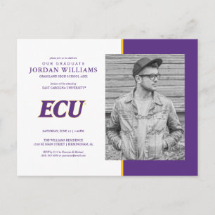 East Carolina University ECU Logo Announcement Postcard