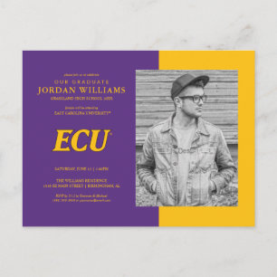 East Carolina University ECU Logo Announcement Postcard