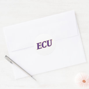 East Carolina University   ECU Logo Classic Round Sticker