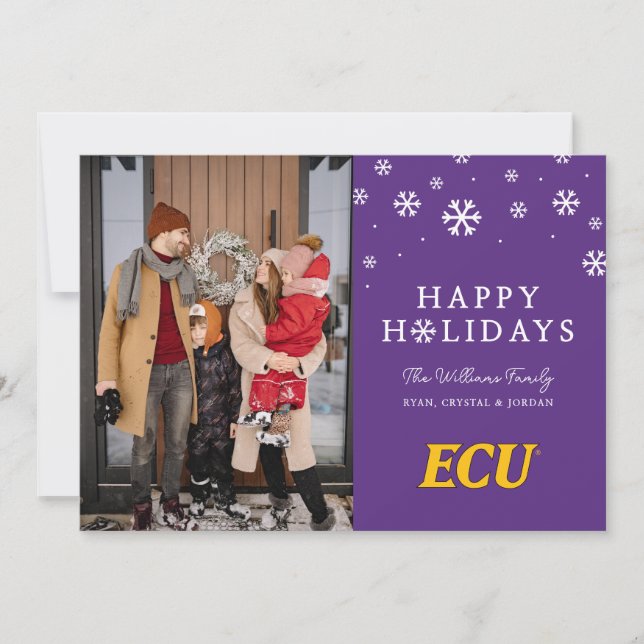 East Carolina University | ECU Logo Holiday Card (Front)
