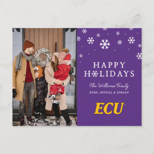 East Carolina University ECU Logo Holiday Postcard