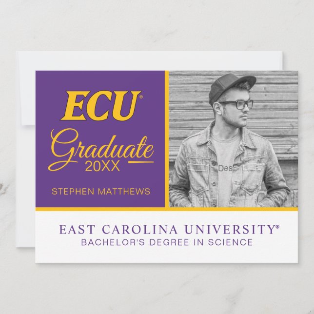 East Carolina University | ECU Logo Invitation (Front)