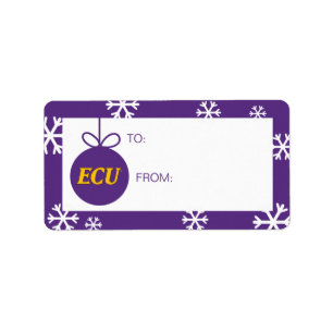 East Carolina University ECU Logo Label