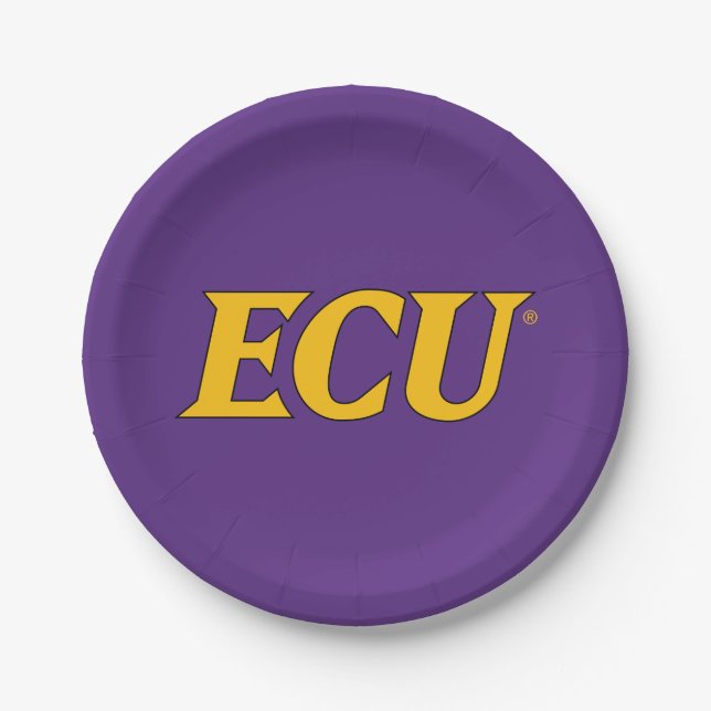 East Carolina University | ECU Logo Paper Plate (Front)