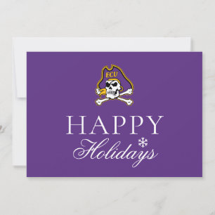 East Carolina University ECU Pirates 2 Holiday Card