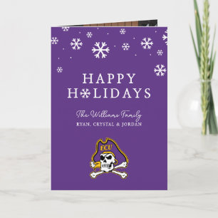 East Carolina University   ECU Pirates 2 Holiday Card