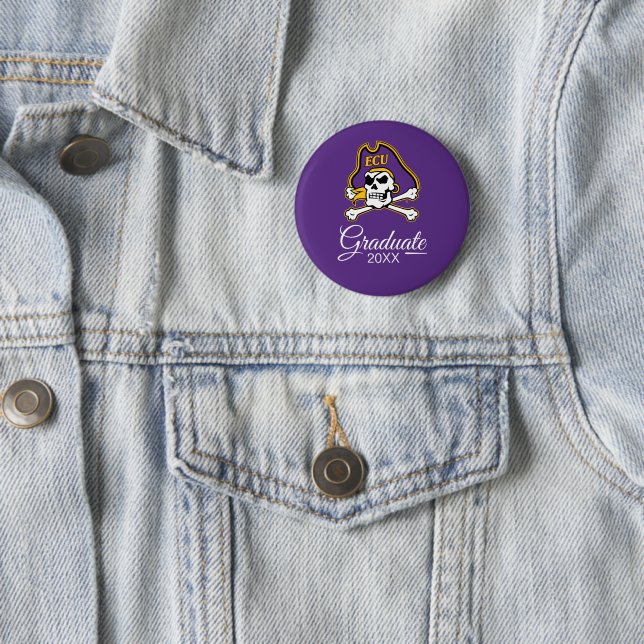 East Carolina University | ECU Pirates 6 Cm Round Badge (In Situ)