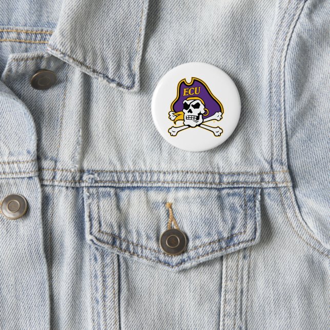 East Carolina University | ECU Pirates 6 Cm Round Badge (In Situ)
