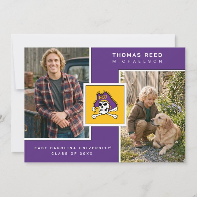 East Carolina University Graduation Invitation (Front)