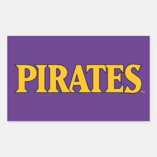 East Carolina University   Pirates Rectangular Sticker