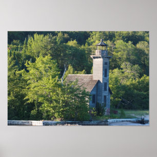 East Channel Lighthouse, Michigan Poster