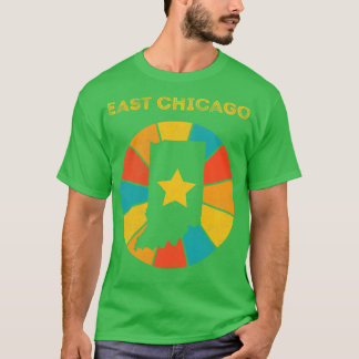 East Chicago Indiana Vintage Distressed Souvenir T-Shirt
