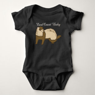 East Coast Baby cute ferret Bodysuit