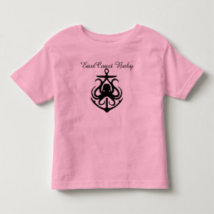 East Coast Baby  cute octopus anchor Baby shirt