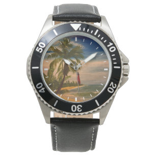 East Coast Beach and Lighthouse, by Gary Poling Watch