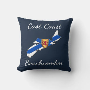 East Coast Beachcomber Nova Scotia Throw Pillow