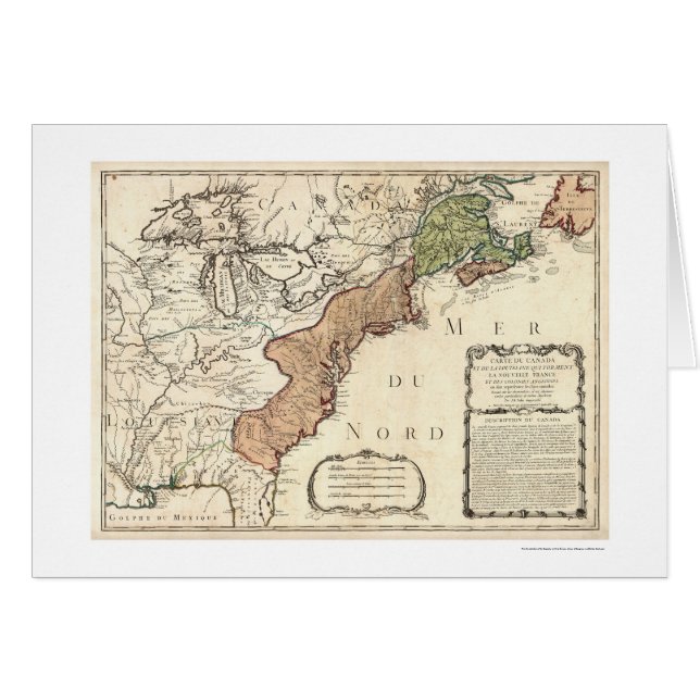 East Coast & Canada Map 1756 (Front Horizontal)