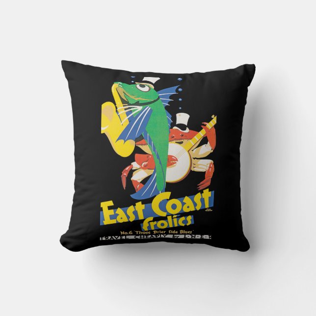 East Coast Frolics Cushion (Front)