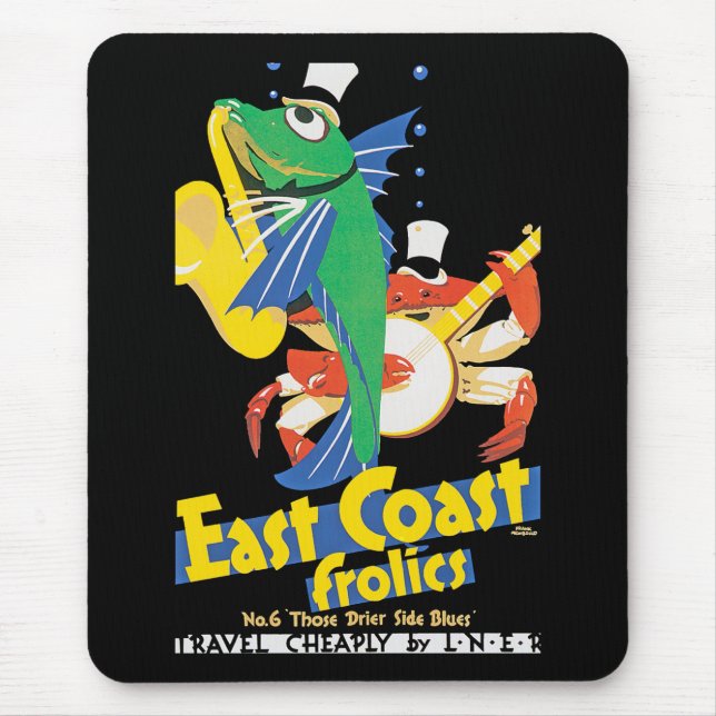 East Coast Frolics Mouse Mat (Front)