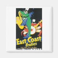 East Coast Frolics Vintage Travel Poster