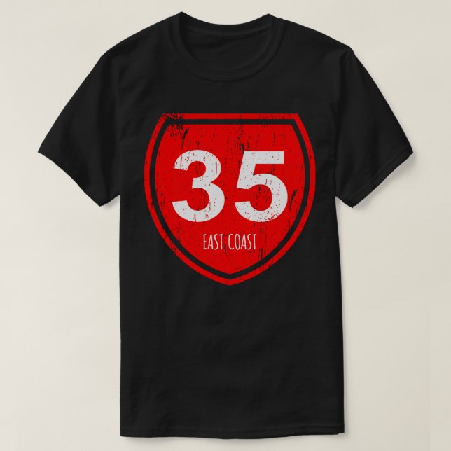 East Coast Highway 35 Aotearoa T-Shirt (Design Front)