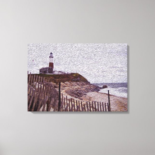 East Coast Lighthouse Canvas Print (Front)