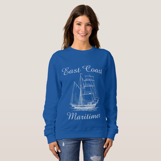 East coast Maritimer sailing ship nautical sweater (Front Full)