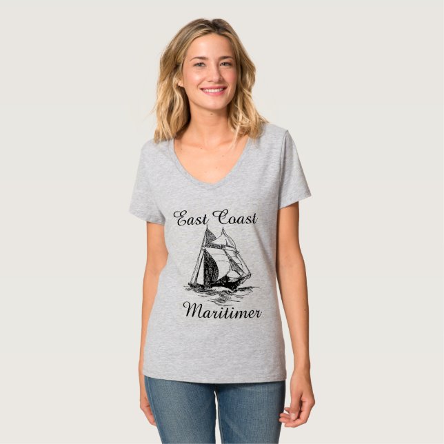 East coast Maritimer sailing ship nautical sweater (Front Full)