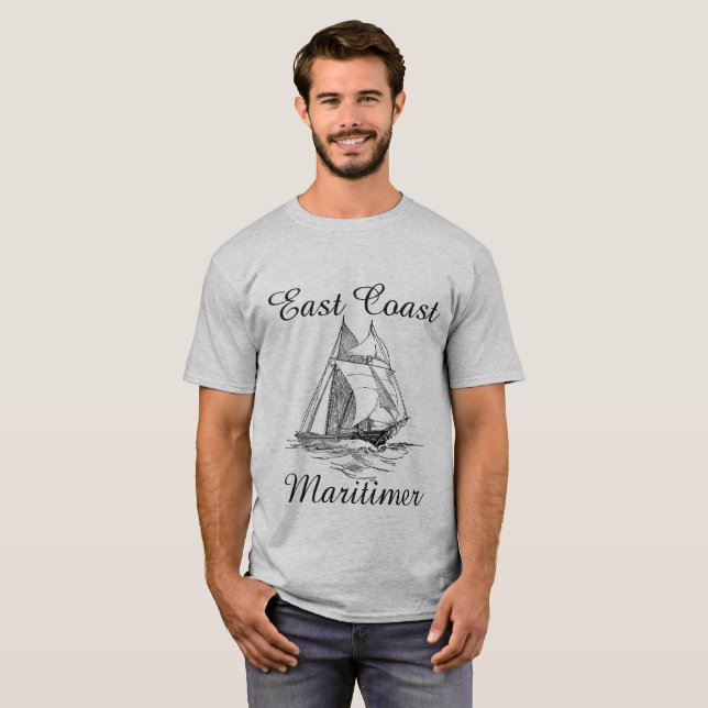 East coast Maritimer shirt sailing ship nautical  (Front Full)