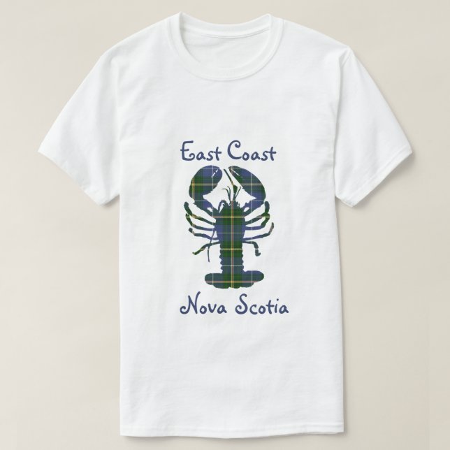 East Coast Nova Scotia shirt lobster tartan Canada (Design Front)