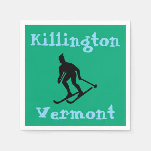 East Coast Ski Capital Killington, VT (Rutland) Napkin