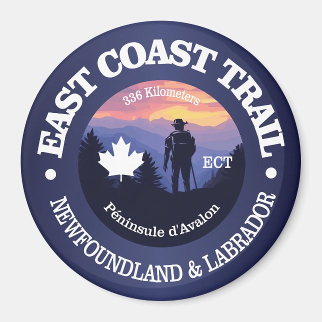East Coast Trail (rd2) Magnet (Front)