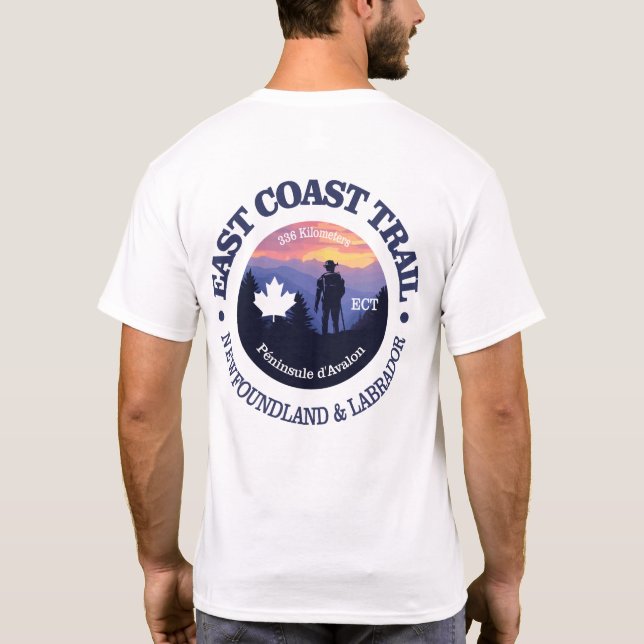East Coast Trail (rd2) T-Shirt (Back)