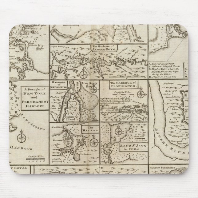 East Coast, US Mouse Mat (Front)
