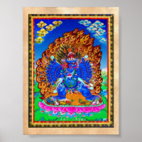 East cool tibetan thangka Yamantaka tattoo
