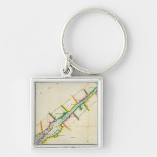 EaSt. End of Lake Ontario and River St. Lawrence Key Ring