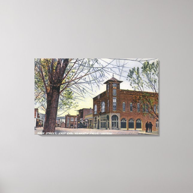 East End View of Main StreetKlamath Falls, OR Canvas Print (Front)