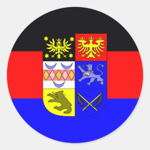 East Frisia, flag Classic Round Sticker