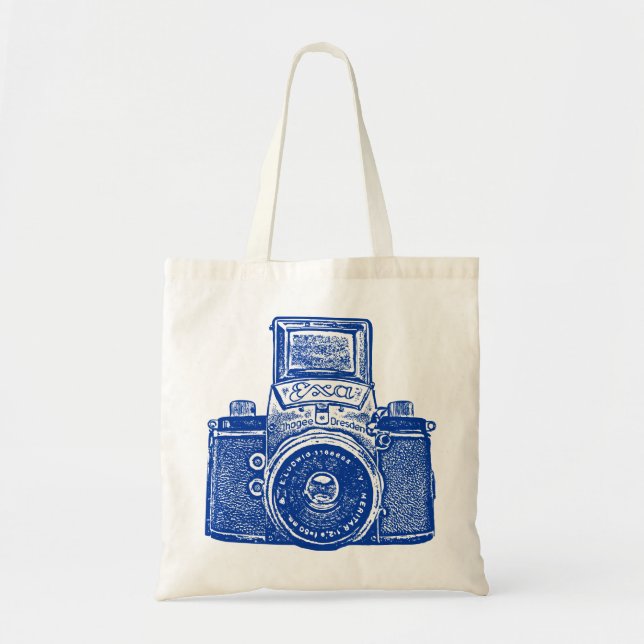 East German Camera - Dark Blue Tote Bag (Front)