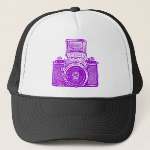 East German Camera - Purple Trucker Hat